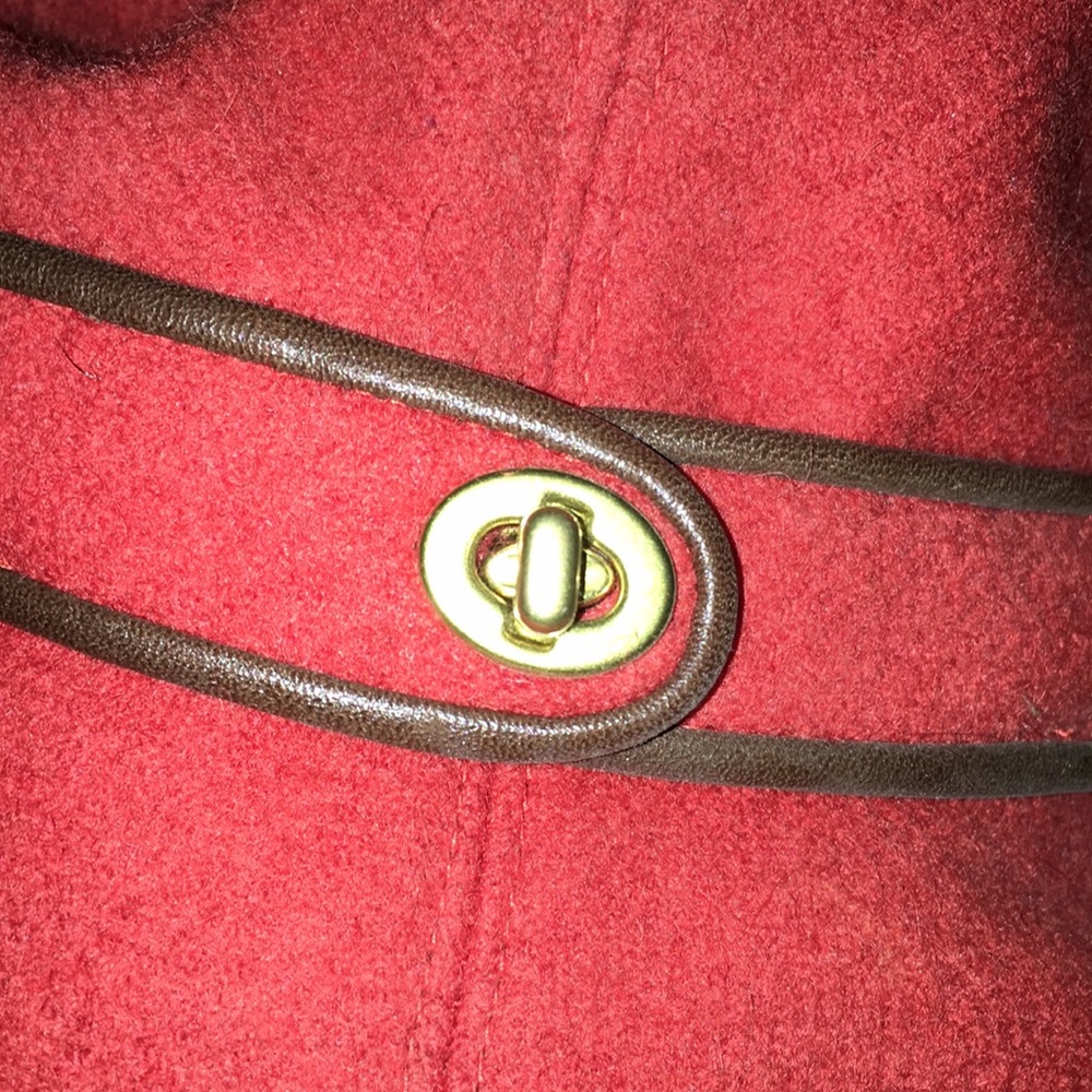 Coach exclusive vintage hat coral and brown - Picture 3 of 4